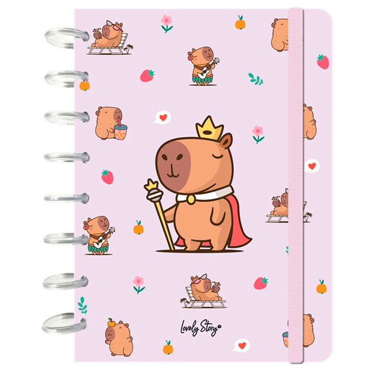 Cuaderno A5 Majesty Capibara – Diseño Encantador para Apuntes Creativos Cuaderno A5 Majesty Capibara – Diseño Encantador para Apuntes Creativos