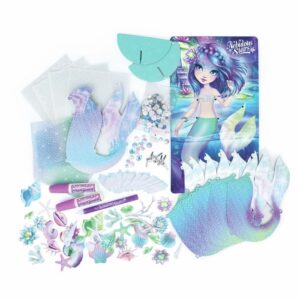 Diseñador de Sirenas Nebulous Stars – Libro Creativo con Plantillas y Accesorios para Diseñar Looks Mágicos