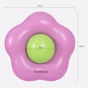 Flotador Gigante Flor de PVC – Disponible en Morado y Verde | Diseño Original para Disfrutar al Sol
