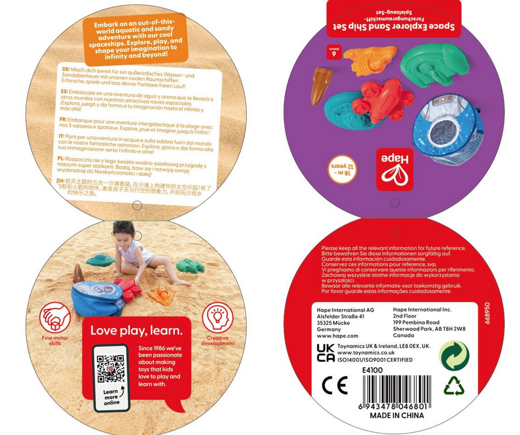 Juego de Arena Naves Espaciales Eurekakids – Moldes y Herramientas para Construcciones Galácticas 3 Juego de Arena Naves Espaciales Eurekakids – Moldes y Herramientas para Construcciones Galácticas