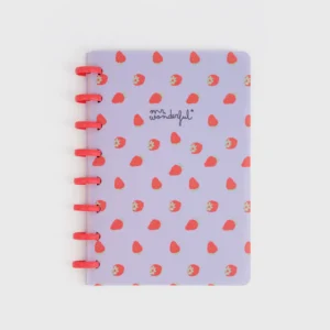Libreta A5 Fresas – Diseño Colorido y Páginas Reemplazables