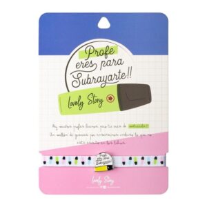 Pulsera con Charm Profe Eres para Subrayarte – Regalo Original para Profesores