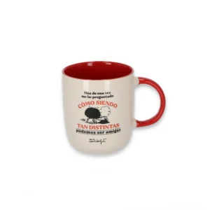 Taza Mafalda Amigas – Cerámica con mensaje divertido sobre la amistad