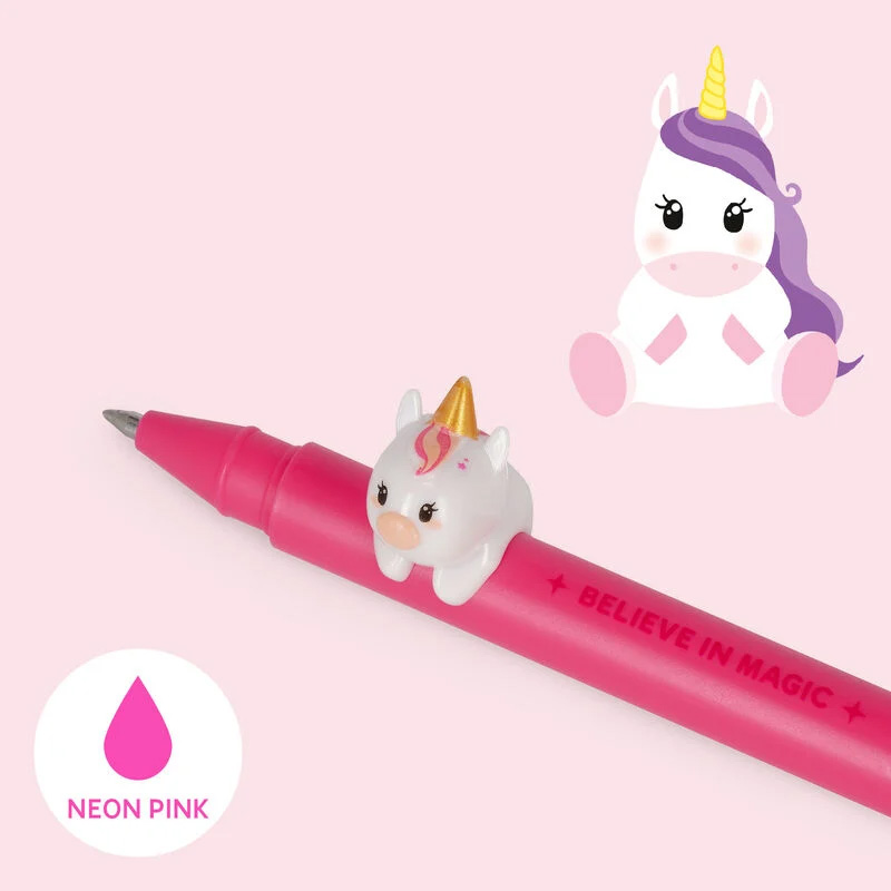 Bolígrafo de gel Unicornio Lovely Friends – Legami con tinta rosa 2 Bolígrafo de gel Unicornio Lovely Friends – Legami con tinta rosa