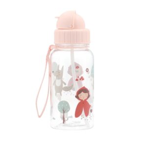 Botella Infantil de Tritán con Pajita 500 ml Personalizable Little Red – Tutete