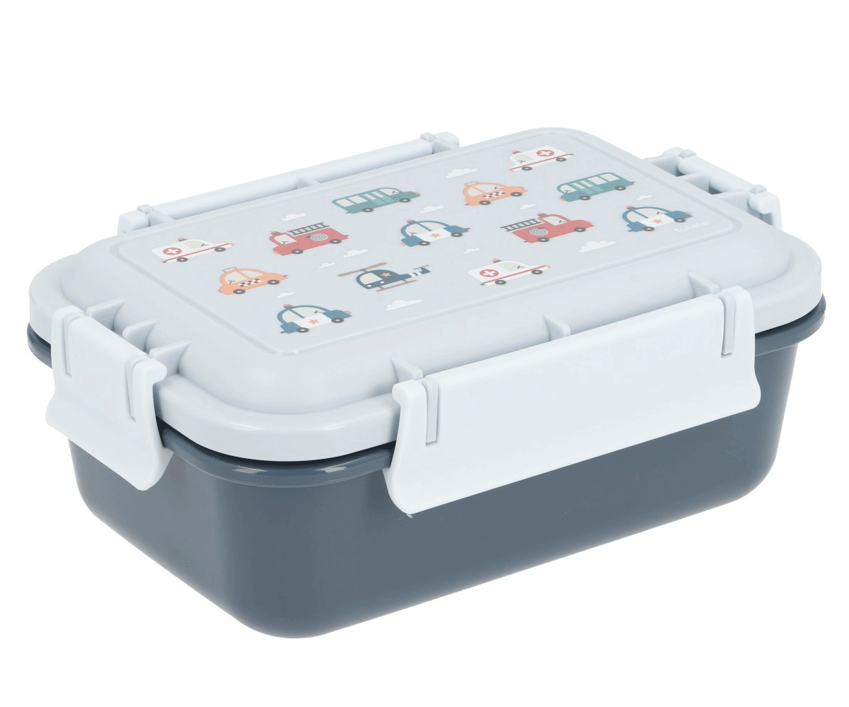 Caja Bento Infantil City Cars – Tutete Vuelta al Cole sin derrames Caja Bento Infantil City Cars – Tutete Vuelta al Cole sin derrames