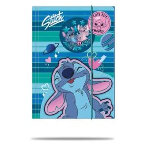 Carpeta A4 con goma elástica Stitch – Coolpack – Organización con estilo Disney