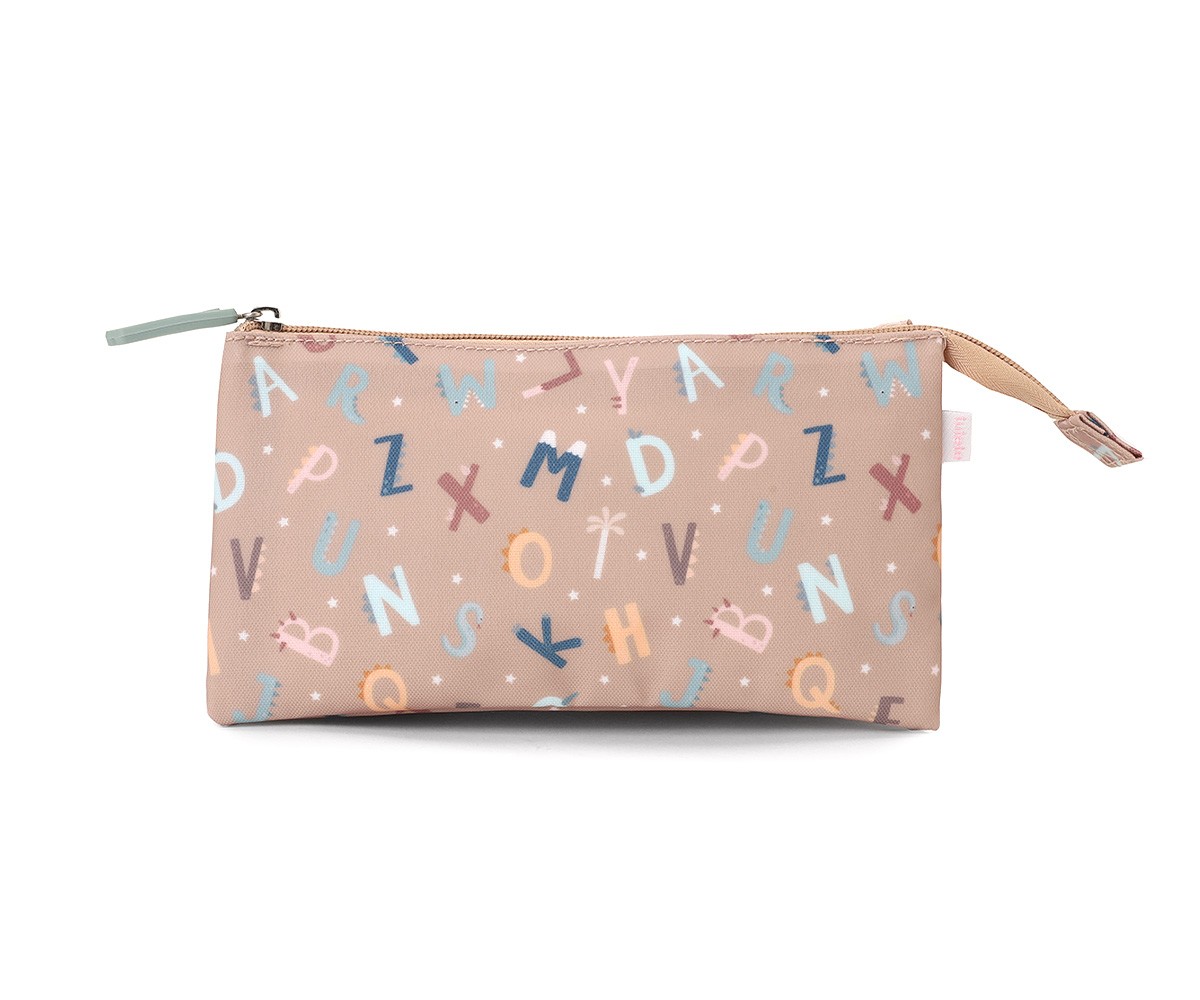 Estuche Escolar 3 Compartimentos Funny Letters – Tutete Personalizable y Reciclado 2 Estuche Escolar 3 Compartimentos Funny Letters – Tutete Personalizable y Reciclado