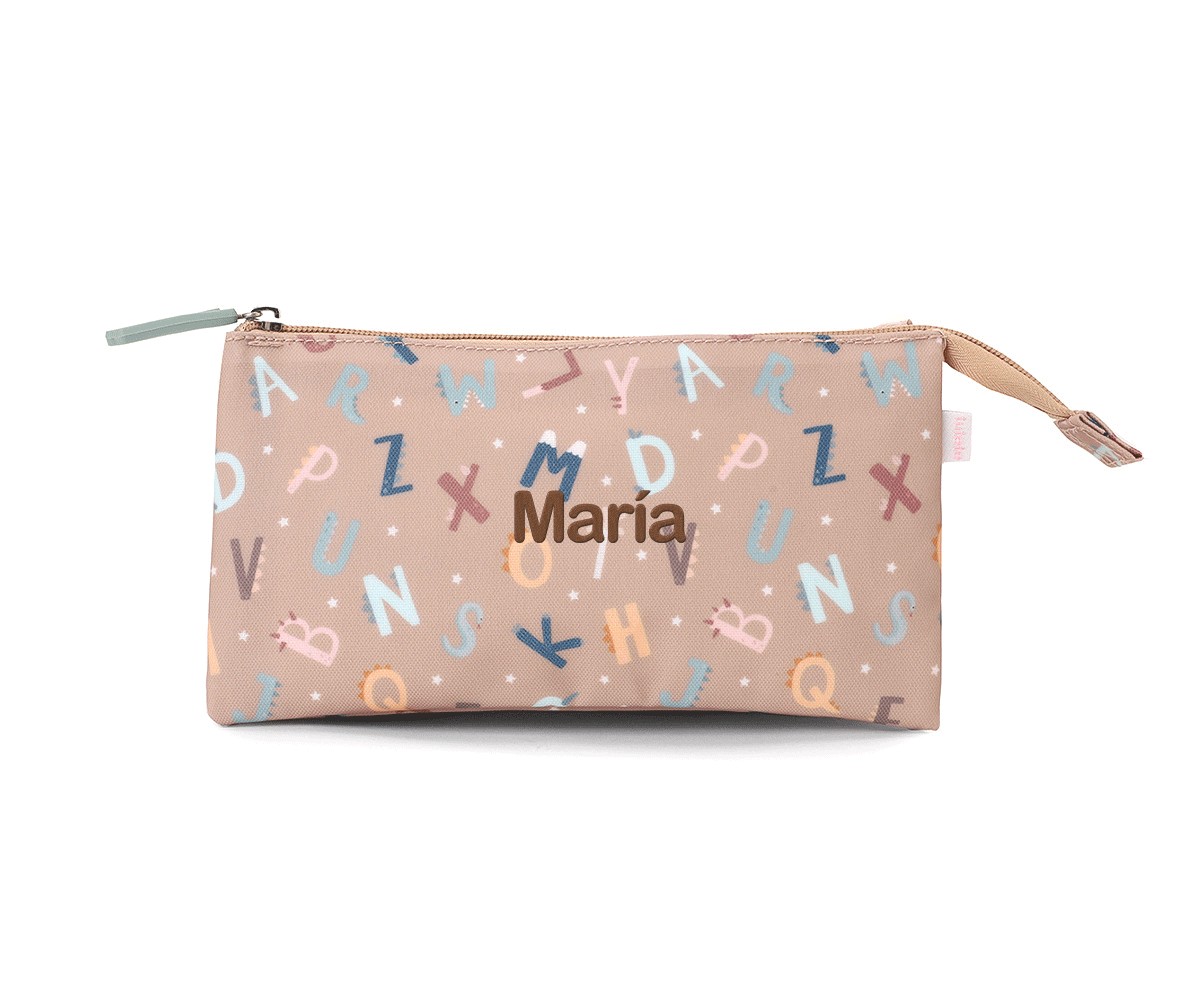 Estuche Escolar 3 Compartimentos Funny Letters – Tutete Personalizable y Reciclado 5 Estuche Escolar 3 Compartimentos Funny Letters – Tutete Personalizable y Reciclado