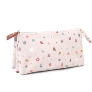 Estuche Escolar 3 Compartimentos Geometric Nature – Tutete Personalizable y Reciclado