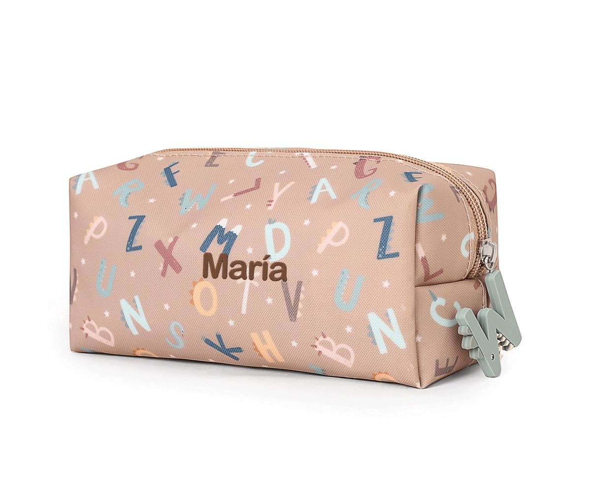 Estuche Escolar Infantil Funny Letters – Tutete Personalizable y Reciclado 2 Estuche Escolar Infantil Funny Letters – Tutete Personalizable y Reciclado