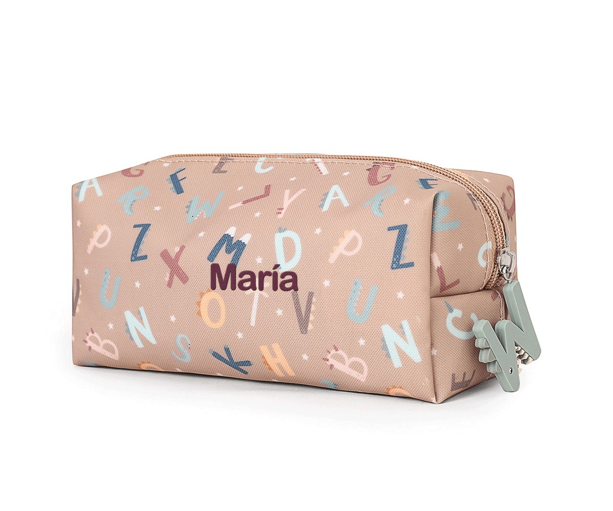 Estuche Escolar Infantil Funny Letters – Tutete Personalizable y Reciclado 3 Estuche Escolar Infantil Funny Letters – Tutete Personalizable y Reciclado