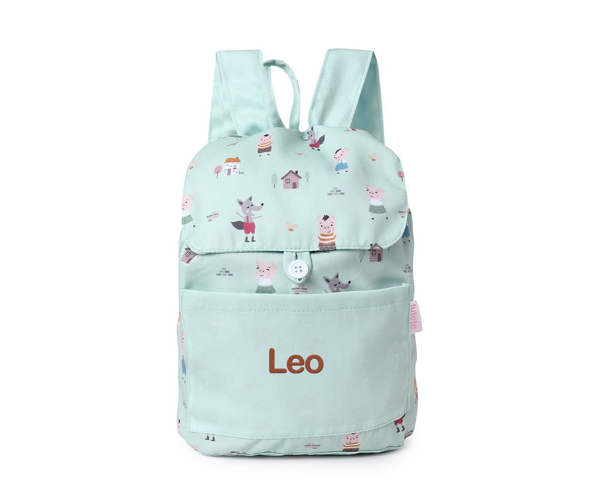 Mochila Infantil de Tela Personalizable The Three Little Pigs – Tutete 4 Mochila Infantil de Tela Personalizable The Three Little Pigs – Tutete
