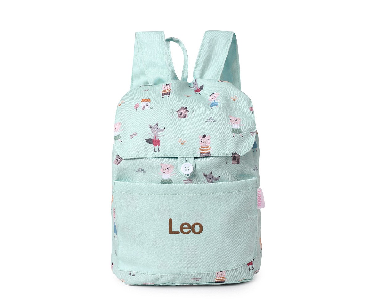 Mochila Infantil de Tela Personalizable The Three Little Pigs – Tutete 5 Mochila Infantil de Tela Personalizable The Three Little Pigs – Tutete