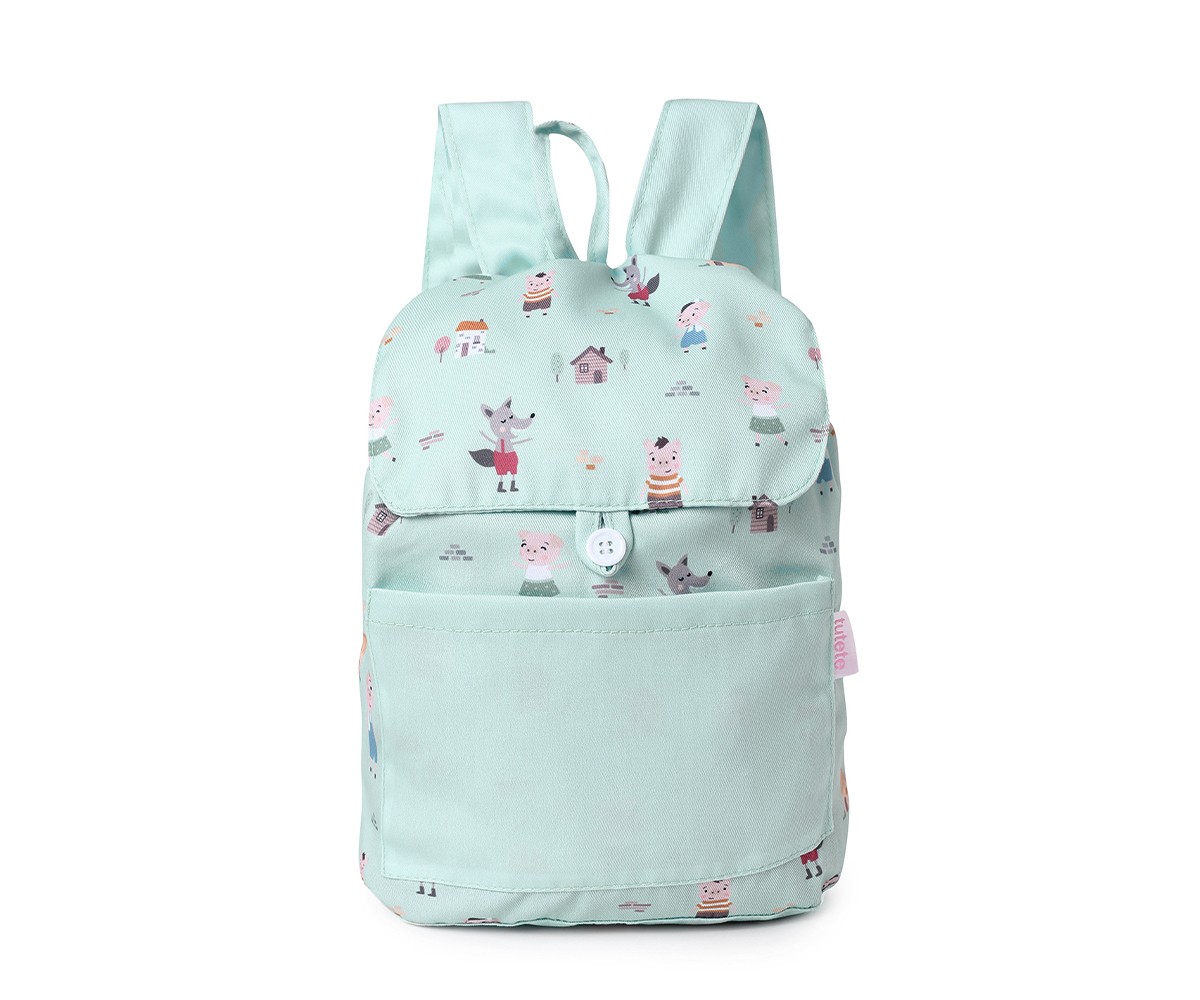 Mochila Infantil de Tela Personalizable The Three Little Pigs – Tutete Mochila Infantil de Tela Personalizable The Three Little Pigs – Tutete