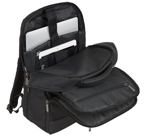 Mochila para portátil 15,6 combi tela polipiel business