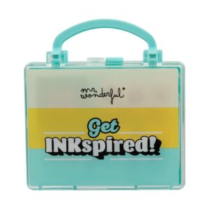 Set de 6 sellos + tampón de tinta