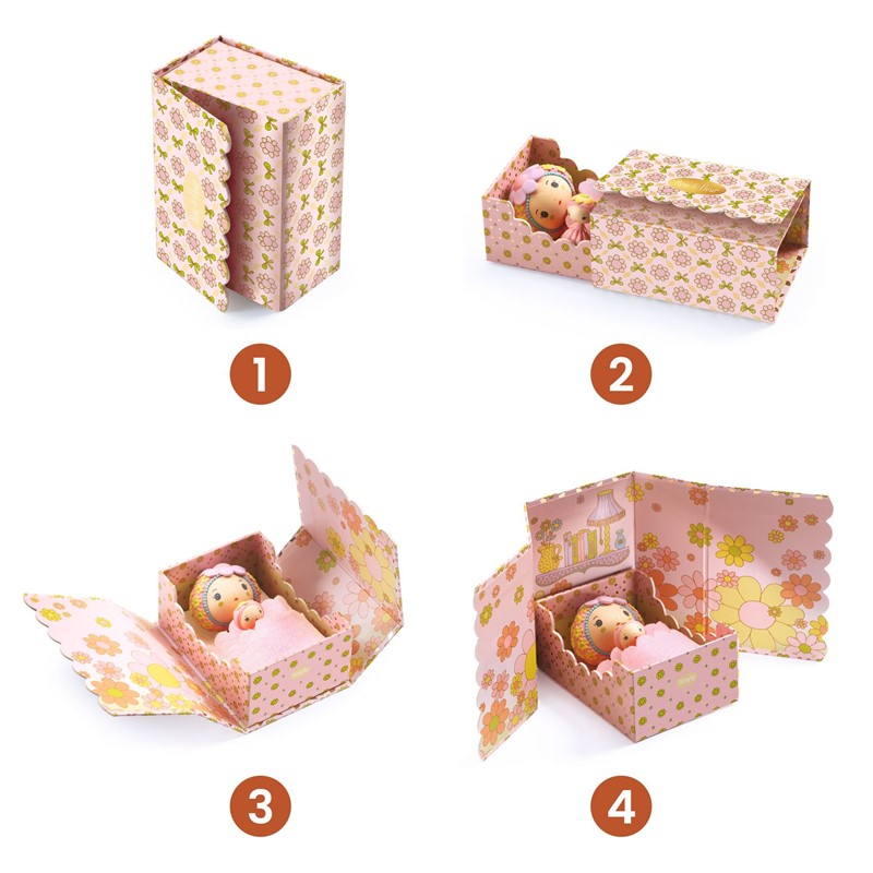 Tinyroom de Rose – Djeco Figurita Tinyly articulada con cama y bebé 5 Tinyroom de Rose – Djeco Figurita Tinyly articulada con cama y bebé
