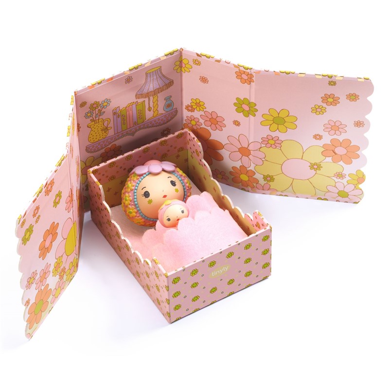 Tinyroom de Rose – Djeco Figurita Tinyly articulada con cama y bebé 6 Tinyroom de Rose – Djeco Figurita Tinyly articulada con cama y bebé