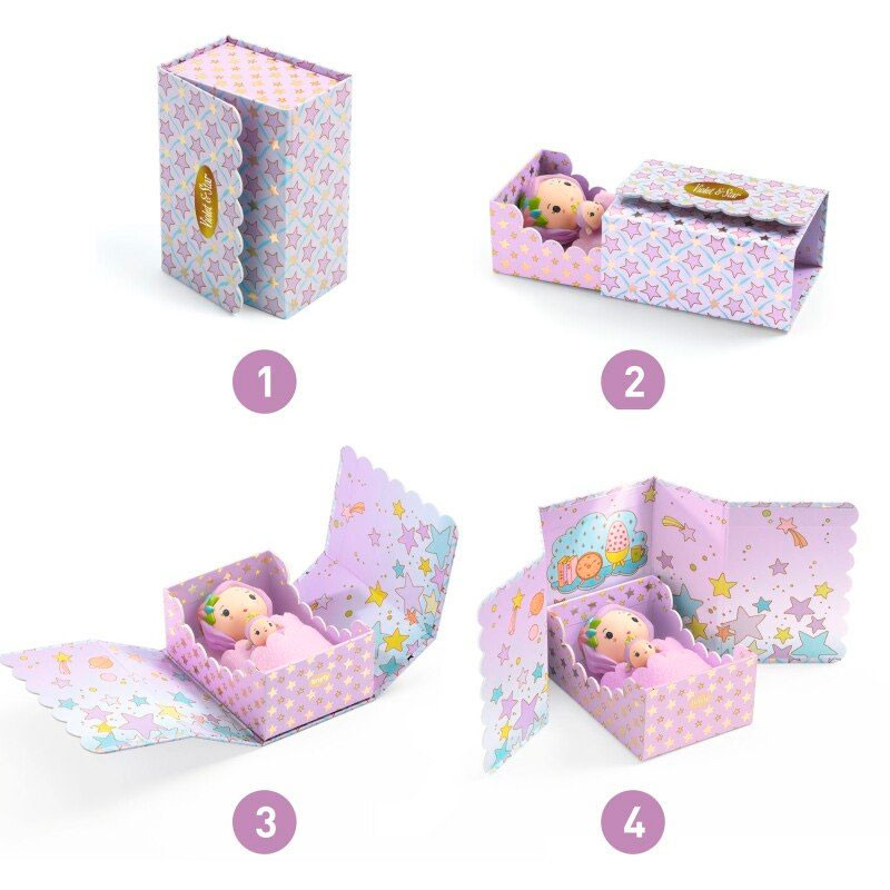 Tinyroom de Violet – Djeco Figurita articulada con cama y bebé 6 Tinyroom de Violet – Djeco Figurita articulada con cama y bebé