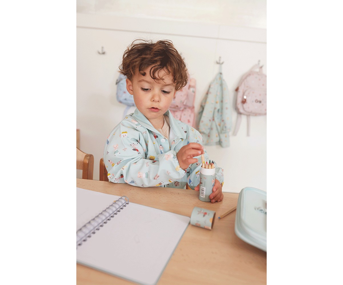 Tubo de Lápices de Colores Funny Letters – Tutete 12 lápices infantiles en estuche compacto y decorado