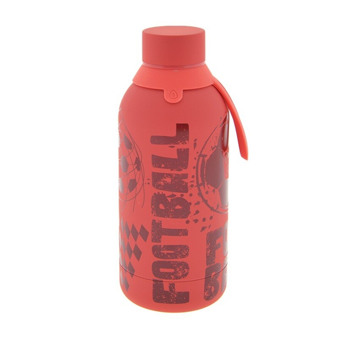 Aurea Bottle – Botella térmica de acero inoxidable 500ml – Coral Red Big Football – Frío 24h y calor 12h con diseño deportivo Aurea Bottle – Botella térmica de acero inoxidable 500ml – Coral Red Big Football – Frío 24h y calor 12h con diseño deportivo
