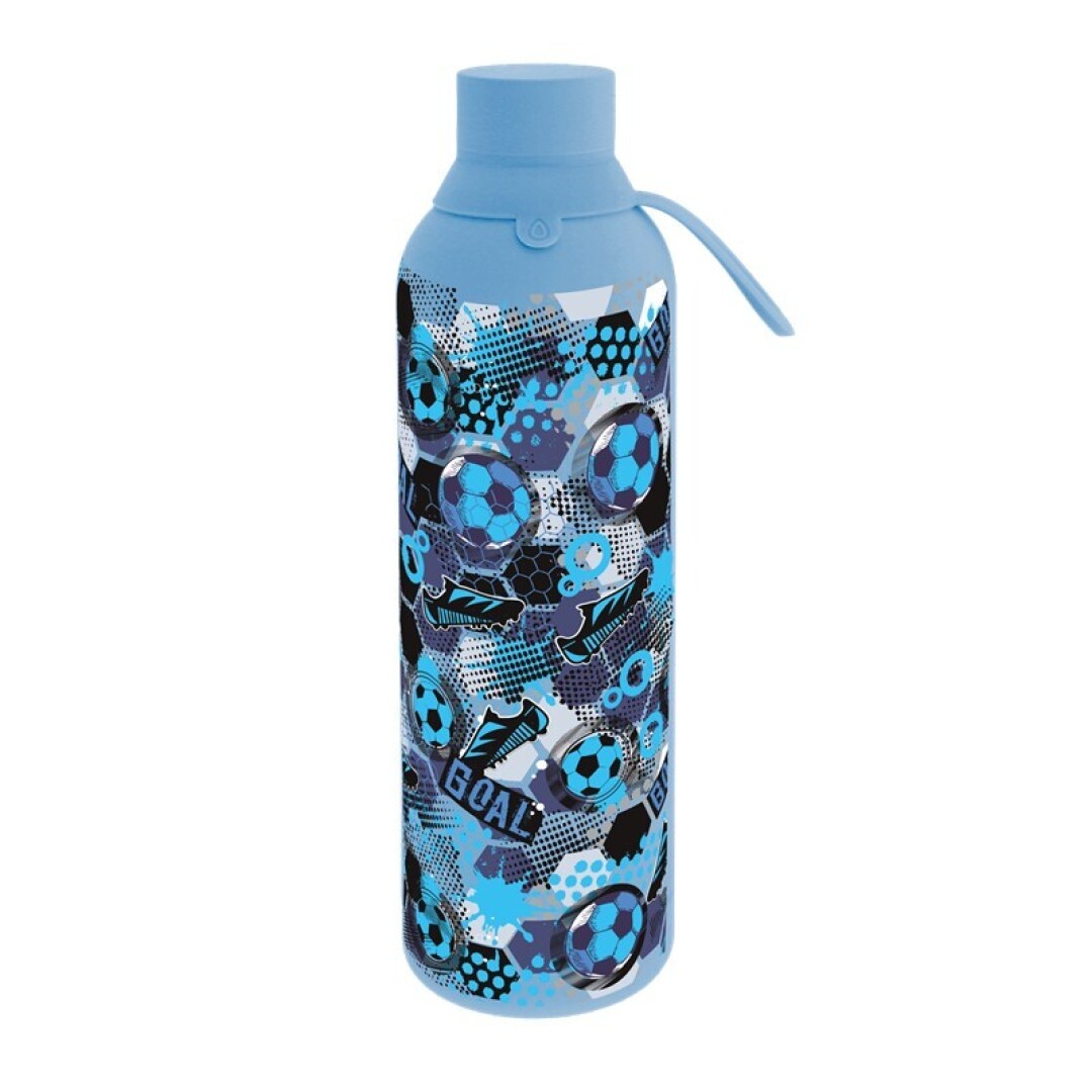 Aurea Bottle – Botella térmica de acero inoxidable 710ml – Petrol Blue Football Spirit – Frío 24h y calor 12h con diseño deportivo Aurea Bottle – Botella térmica de acero inoxidable 710ml – Petrol Blue Football Spirit – Frío 24h y calor 12h con diseño deportivo