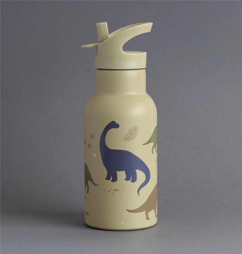 Botella Acero 350 ml Dinosaurios – Botella infantil térmica – A Little Lovely Company – Mantiene bebidas frías desde 3 años 3 Botella Acero 350 ml Dinosaurios – Botella infantil térmica – A Little Lovely Company – Mantiene bebidas frías desde 3 años