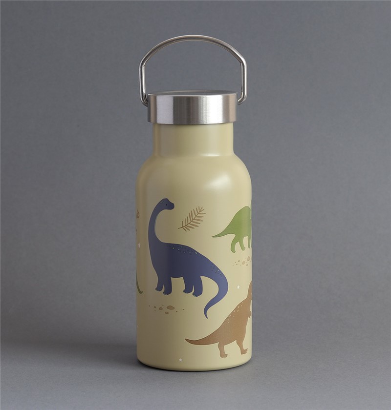 Botella Acero 350 ml Dinosaurios – Botella infantil térmica – A Little Lovely Company – Mantiene bebidas frías desde 3 años 4 Botella Acero 350 ml Dinosaurios – Botella infantil térmica – A Little Lovely Company – Mantiene bebidas frías desde 3 años