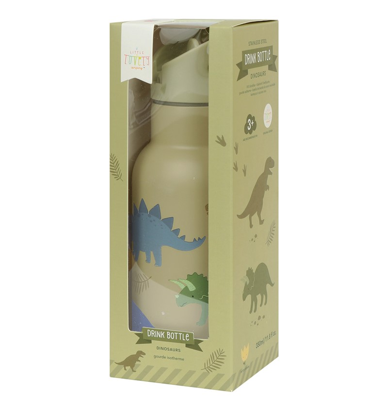 Botella Acero 350 ml Dinosaurios – Botella infantil térmica – A Little Lovely Company – Mantiene bebidas frías desde 3 años 9 Botella Acero 350 ml Dinosaurios – Botella infantil térmica – A Little Lovely Company – Mantiene bebidas frías desde 3 años
