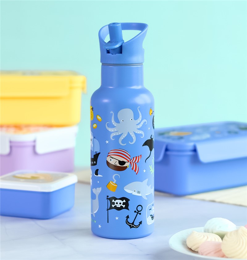 Botella Acero 500 ml Piratas – Botella infantil térmica grande – A Little Lovely Company – Mantiene bebidas frías desde 3 años 4 Botella Acero 500 ml Piratas – Botella infantil térmica grande – A Little Lovely Company – Mantiene bebidas frías desde 3 años