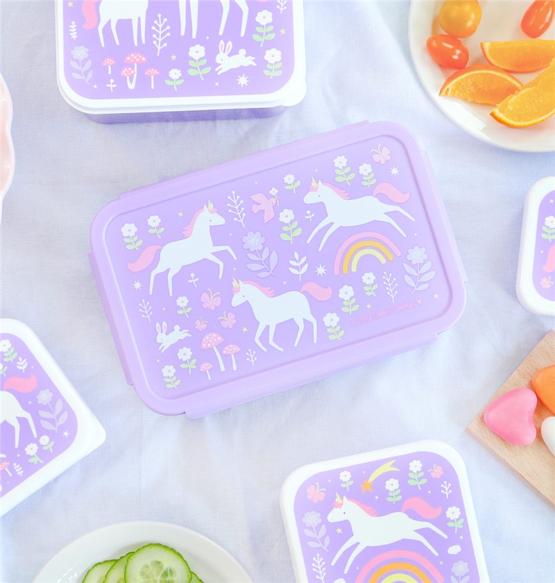 Caja Almuerzo Bento Unicornios – Fiambrera infantil compartimentada – A Little Lovely Company – Organización divertida para el cole 5 Caja Almuerzo Bento Unicornios – Fiambrera infantil compartimentada – A Little Lovely Company – Organización divertida para el cole
