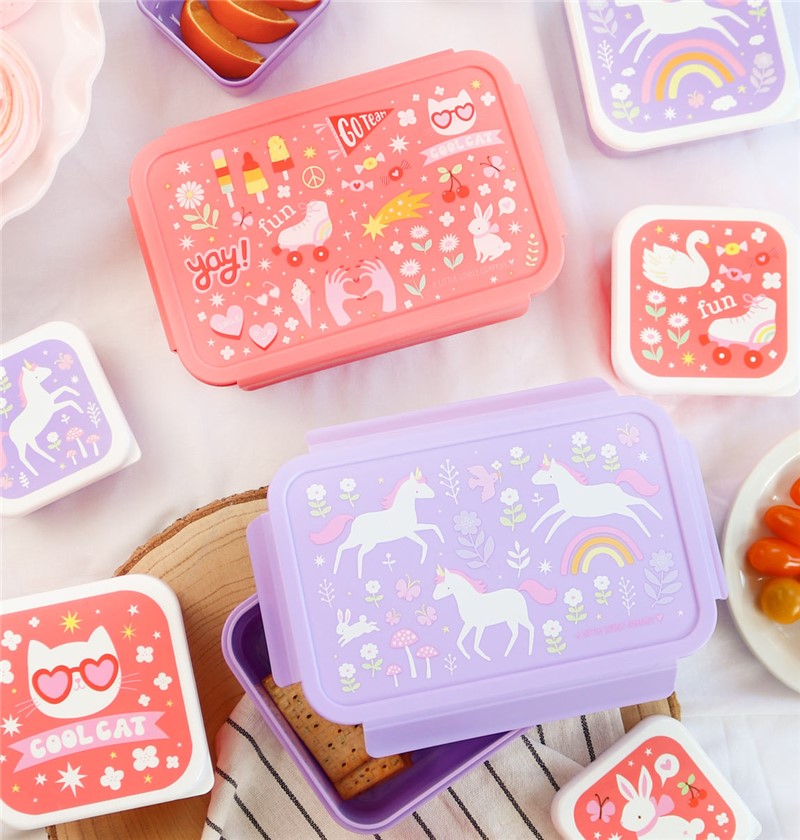 Caja Almuerzo Bento Unicornios – Fiambrera infantil compartimentada – A Little Lovely Company – Organización divertida para el cole 9 Caja Almuerzo Bento Unicornios – Fiambrera infantil compartimentada – A Little Lovely Company – Organización divertida para el cole