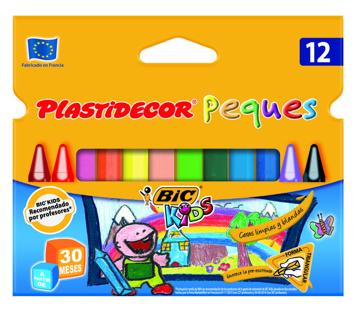 Cera plastidecor peques 12 colores surtidos
