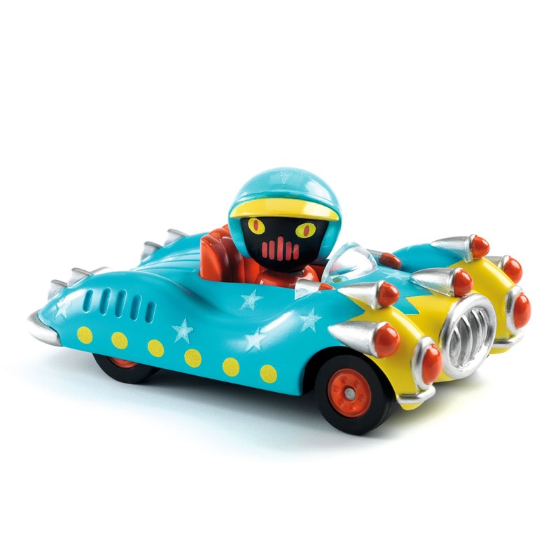 Coche de Metal Blue Gun Crazy Motors de Djeco 2 Coche de Metal Blue Gun Crazy Motors de Djeco