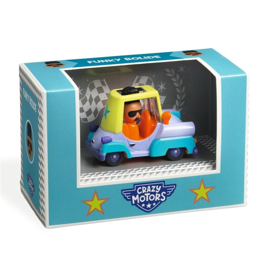 Coche de Metal Funky Bolide Crazy Motors de Djeco Coche de Metal Funky Bolide Crazy Motors de Djeco