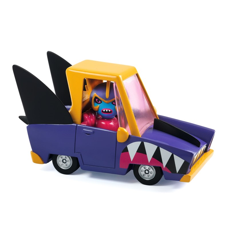 Coche de Metal Shark and Go Crazy Motors de Djeco 2 Coche de Metal Shark and Go Crazy Motors de Djeco