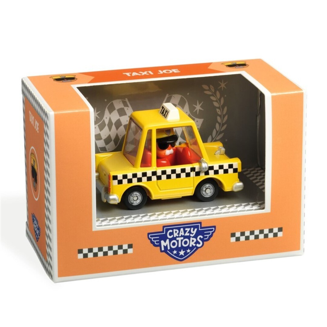 Coche de Metal Taxi Joe Crazy Motors de Djeco Coche de Metal Taxi Joe Crazy Motors de Djeco