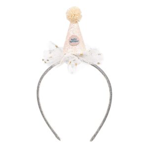 Diadema Cumpleaños blanco