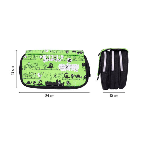 Estuche 4 cremalleras solapa serie especial tandem 2 3 Estuche 4 cremalleras solapa serie especial tandem 2