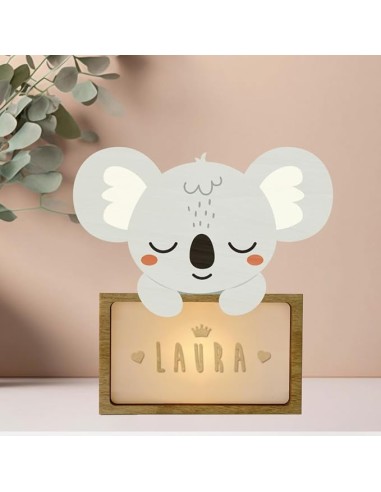 Lámpara pequeña Koala – Lámpara quitamiedos personalizable con letras – A Little Lovely Company – Luz suave desde 0 años Lámpara pequeña Koala – Lámpara quitamiedos personalizable con letras – A Little Lovely Company – Luz suave desde 0 años