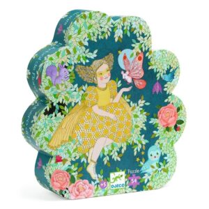 Puzzle El Árbol de Flora de Djeco – 54 piezas con caja decorativa en forma de silueta