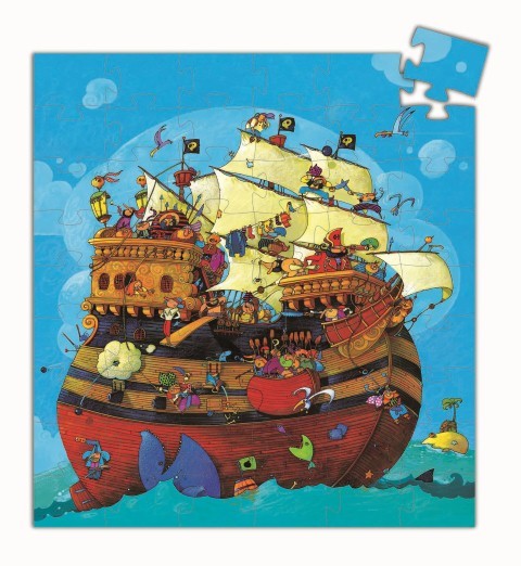 Puzzle El Barco de Barbarroja de Djeco – 54 piezas con caja en forma de barco pirata 2 Puzzle El Barco de Barbarroja de Djeco – 54 piezas con caja en forma de barco pirata