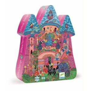 Puzzle El Castillo de Cuentos de Djeco – 54 piezas con caja decorativa en forma de castillo