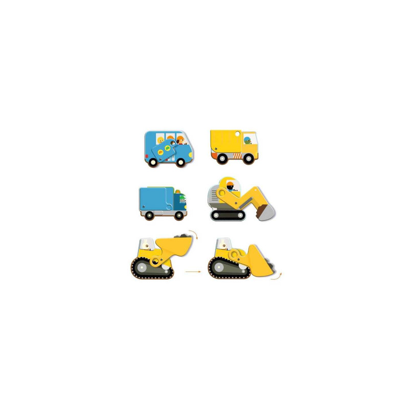Puzzle Gigante Sitio de Construcción de Djeco – 17 piezas encajables de gran tamaño 4 Puzzle Gigante Sitio de Construcción de Djeco – 17 piezas encajables de gran tamaño