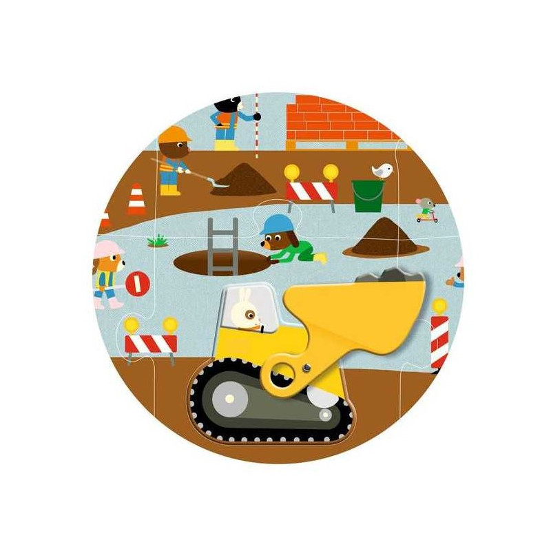 Puzzle Gigante Sitio de Construcción de Djeco – 17 piezas encajables de gran tamaño 6 Puzzle Gigante Sitio de Construcción de Djeco – 17 piezas encajables de gran tamaño
