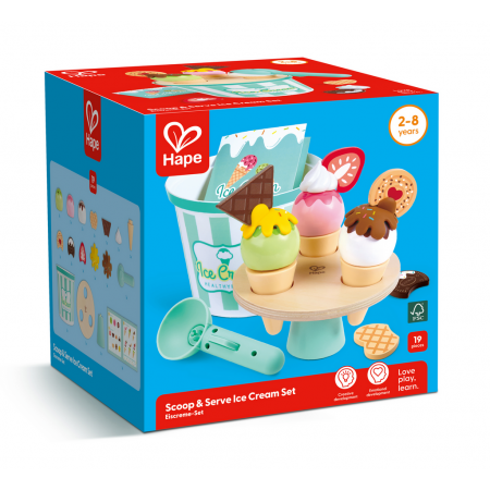 Scoop & Serve – Juego de helado de madera – Hape – Juego simbólico creativo desde 3 años 2 Scoop & Serve – Juego de helado de madera – Hape – Juego simbólico creativo desde 3 años