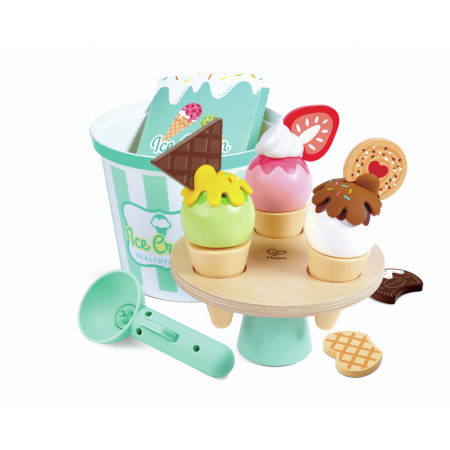 Scoop & Serve – Juego de helado de madera – Hape – Juego simbólico creativo desde 3 años Scoop & Serve – Juego de helado de madera – Hape – Juego simbólico creativo desde 3 años