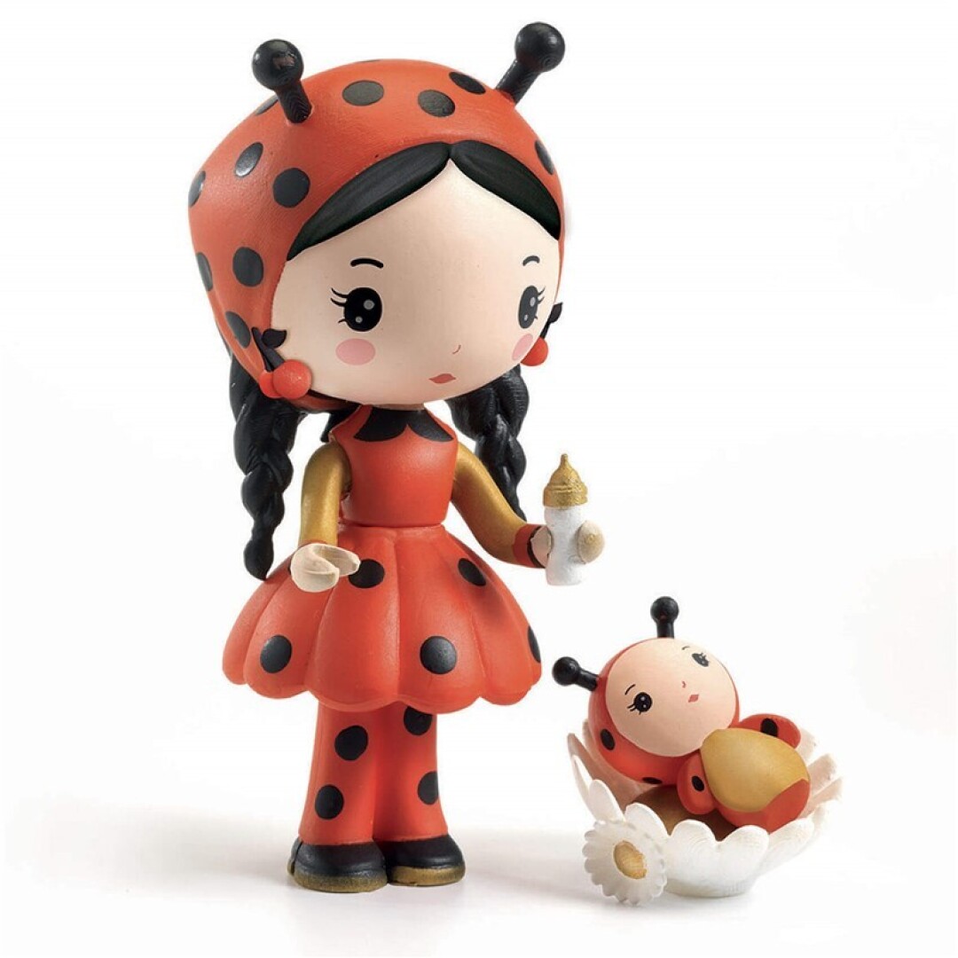 Tinyly Coco y Minico de Djeco – Figura articulada de mariquita con accesorios y compañero Tinyly Coco y Minico de Djeco – Figura articulada de mariquita con accesorios y compañero