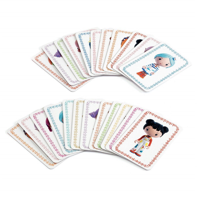 Tinyly Mini Mistigri de Djeco – Juego de cartas infantil de parejas con acabado dorado 2 Tinyly Mini Mistigri de Djeco – Juego de cartas infantil de parejas con acabado dorado
